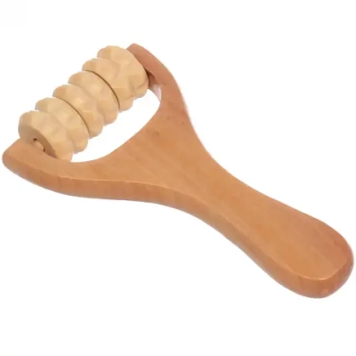 Массажер роликовый деревянный универсальный «Каток- Тонус», 15*8см