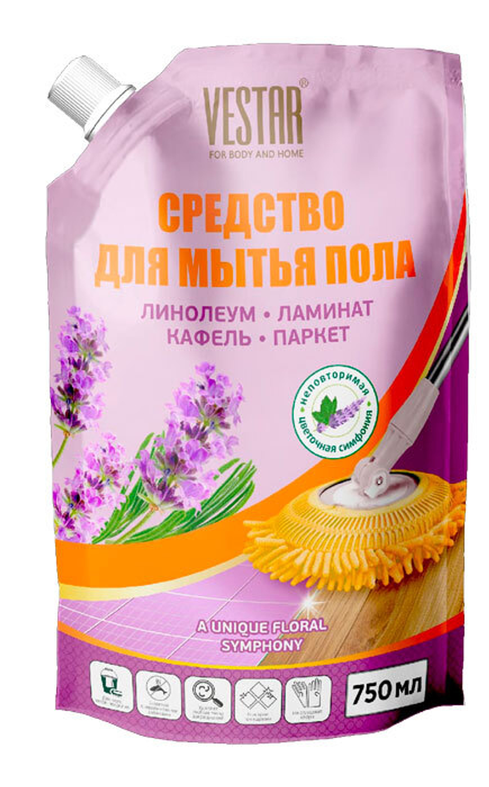 Средство для мытья пола Vestar 0,75 л.