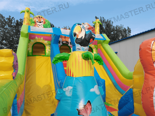 Коммерческий батут "Звериная команда", 10*5*5,5 м