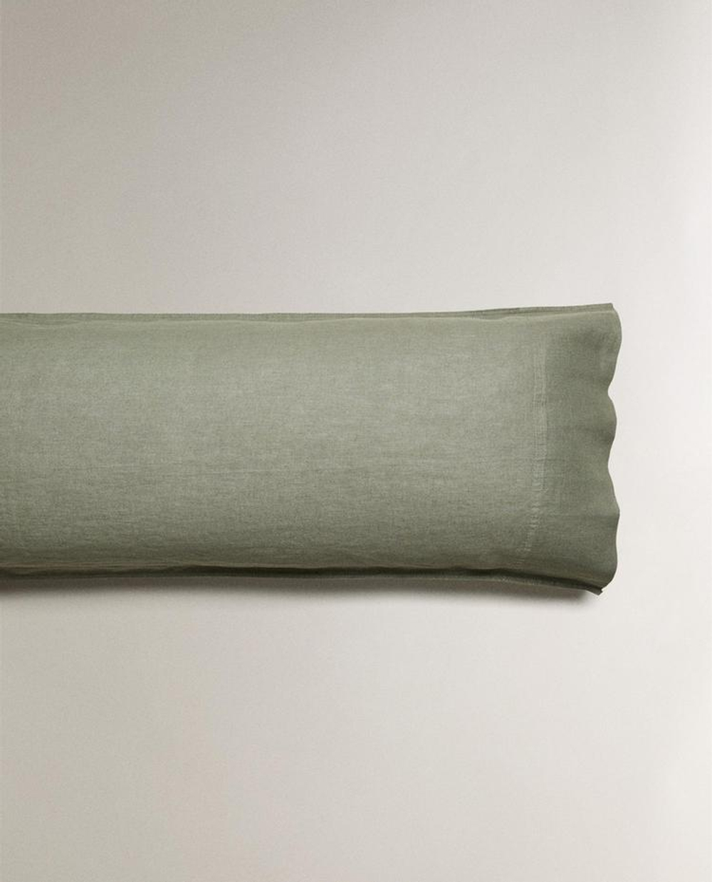 ZARA HOME ОДНОТОННАЯ НАВОЛОЧКА, ЗЕЛЕНЫЙ