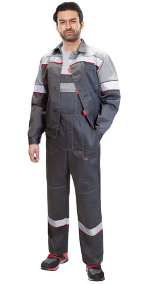 Костюм СИРИУС-ЛЕГИОНЕР куртка кор., п/к темно-серый со светло-серым и СОП