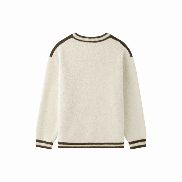 Свитер Lamb коричневый/бежевый - фото 2