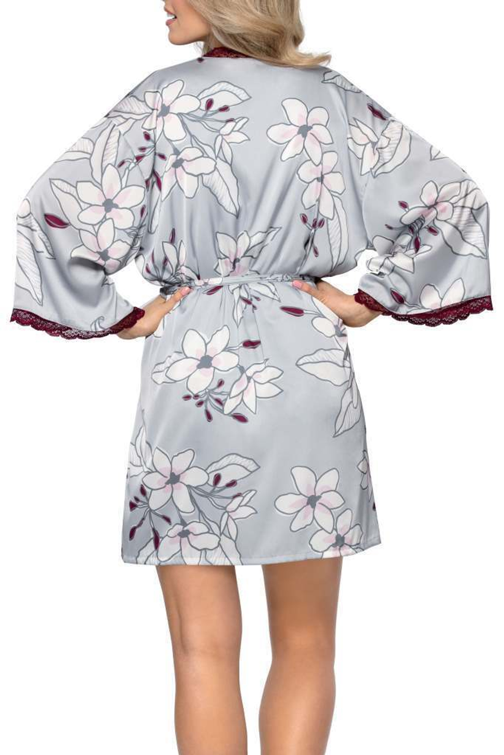 Халат Aurora с длинным рукавом (Размер: XXL) (Цвет: серый)