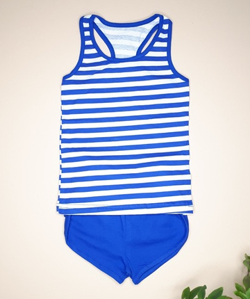 Комплект Тельняшка (голубой)