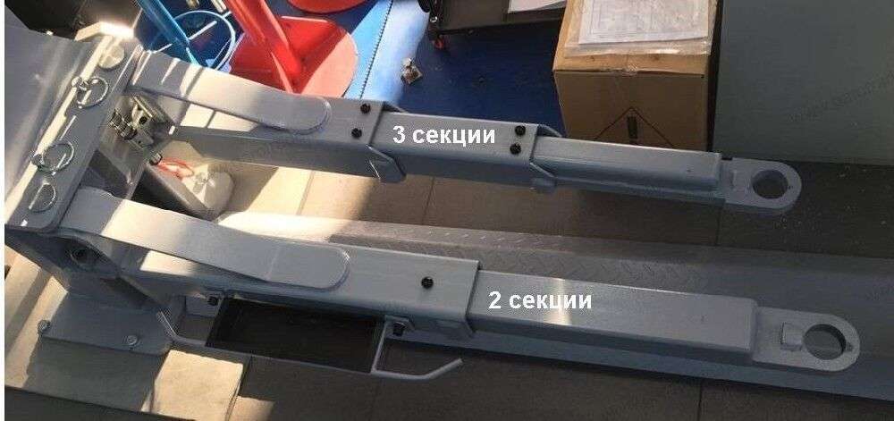 Двухстоечный автомобильный подъемник для автосервиса грузоподъемность 4500 кг RLP2-450 (серый)