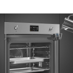 SMEG SO6302S3PX Многофункциональный духовой шкаф, комбинированный с пароваркой, 60 см, 12 функций, нержавеющая сталь с обработкой против отпечатков пальцев