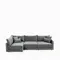 Угловой диван Mia левосторонний 320 см, темно-серый
