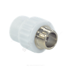 Муфта PP-R комбинированная белая Дн 25х3/4" НР VALFEX 10130025