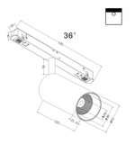 Светильник на штанге Maytoni Focus LED TR032-2-12W3K-M-B