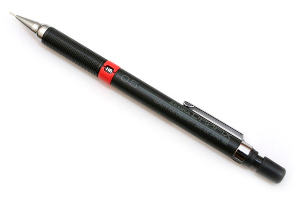 Чертежный механический карандаш 0,5 мм Zebra Draftx