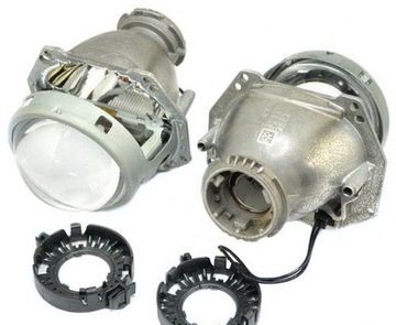 Би-линза Hella 3R (прозрачная линза). Посадочное место под лампу D/H7