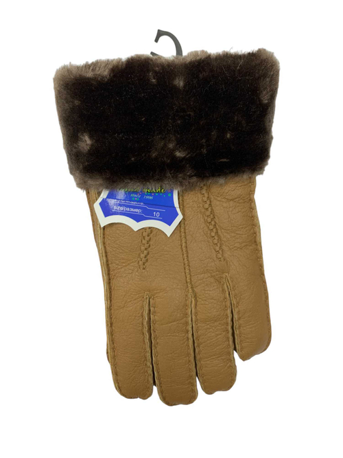 Перчатки. Мужские. Материал верха: Дубленка. Подклад: Дубленка. В упаковке 10 шт, разные цвета.