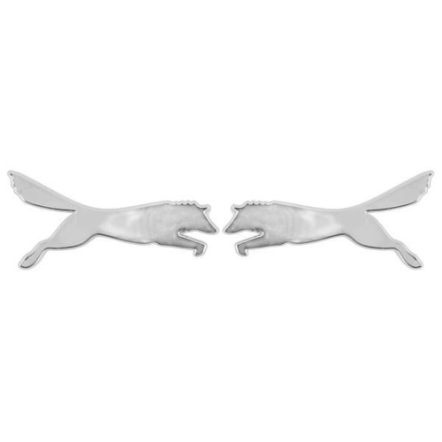 Эмблема хром Волк хром 60 х 28 мм (2 шт.)