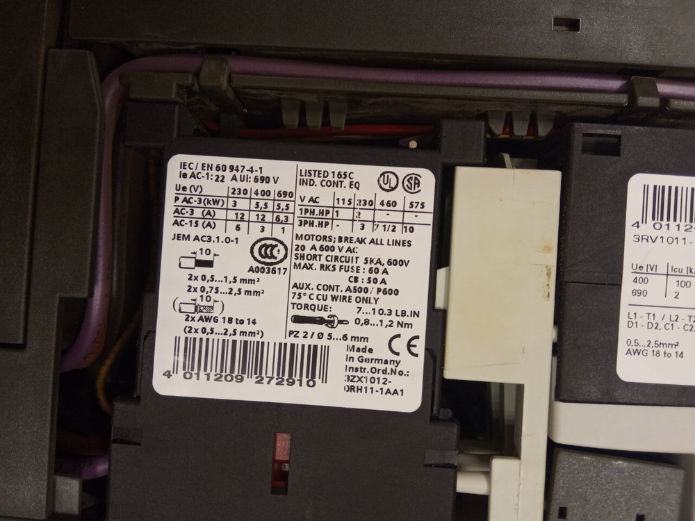 3RK1903-0AB00+3RH1911-1AA01+3ZX1012-0RH11-1AA1+3RV1011-1FA10