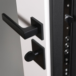 Стальная дверь "Бастион" с зеркалом. Заказная модель.