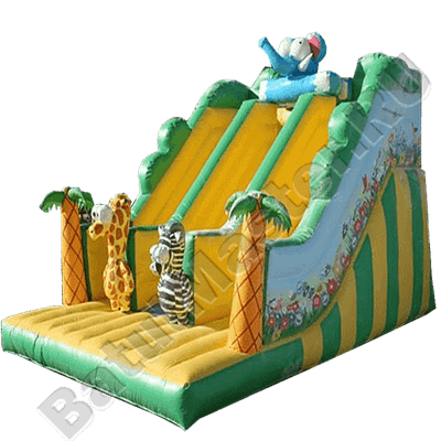 Детский надувной батут-горка "Экзотическая страна"