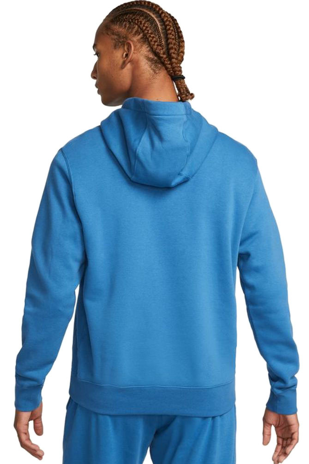 Куртка теннисная Nike Sportswear Club Hoodie PO BB - dark marine blue/dark marine blue/white