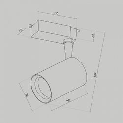 Светильник на штанге Maytoni Vuoro TR003-1-10W3K-M-B