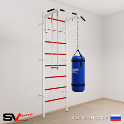 Шведская стенка Sv Sport 5123 (Турник стандарт/Трапеция/Цепь/Мешок 30кг)