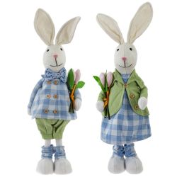 GAEM Игрушка набивная "Заяц/Зайка", L16 W11 H45 см, 2в.