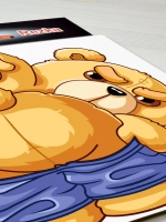 Наклейка - Медведь