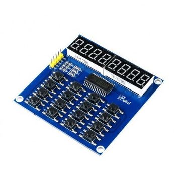 Модуль клавиатуры и светодиодной индикации TM1638