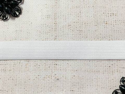 Резинка вязаная, ш. 2,5 см, белый