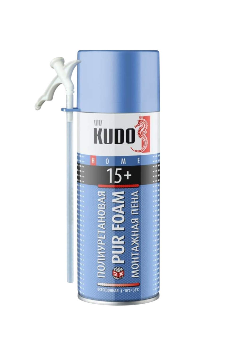 Пена монтажная "KUDO HOME 15+" 520мл/380г всесезонная