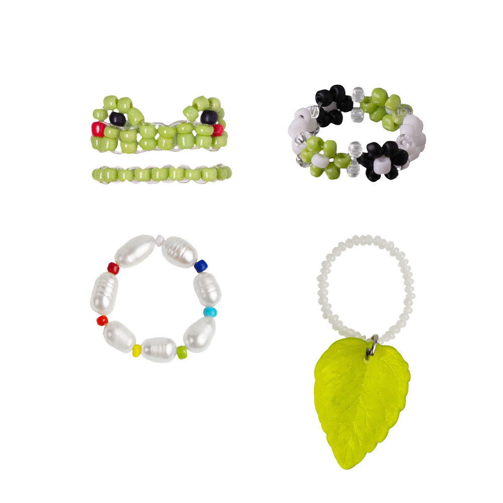 double frog rings set