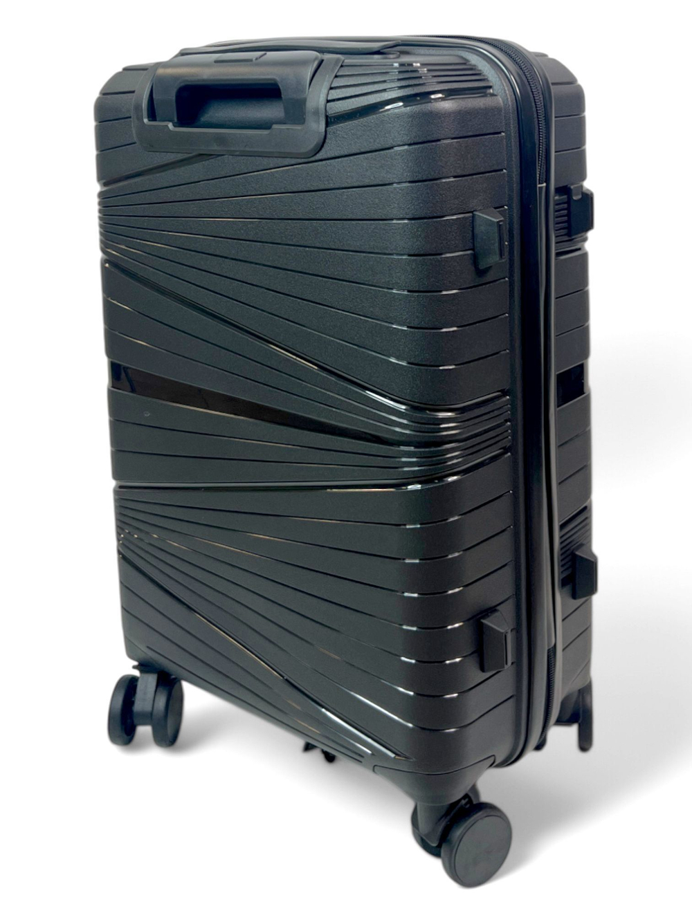 Маленький чемодан Mironpan 23103, Черный, S+