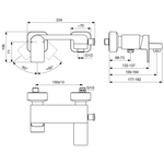 Смеситель Ideal Standard  EDGE A7121AA для ванны/душа