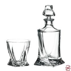 Набор для виски 3 предмета Crystalite Bohemia Quadro