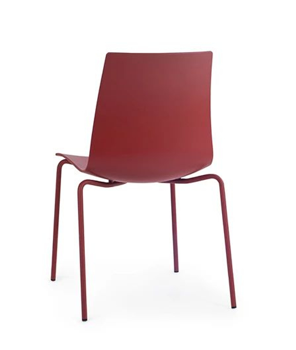 Стул пластиковый Papatya X-Treme S Pro, кирпично-красный