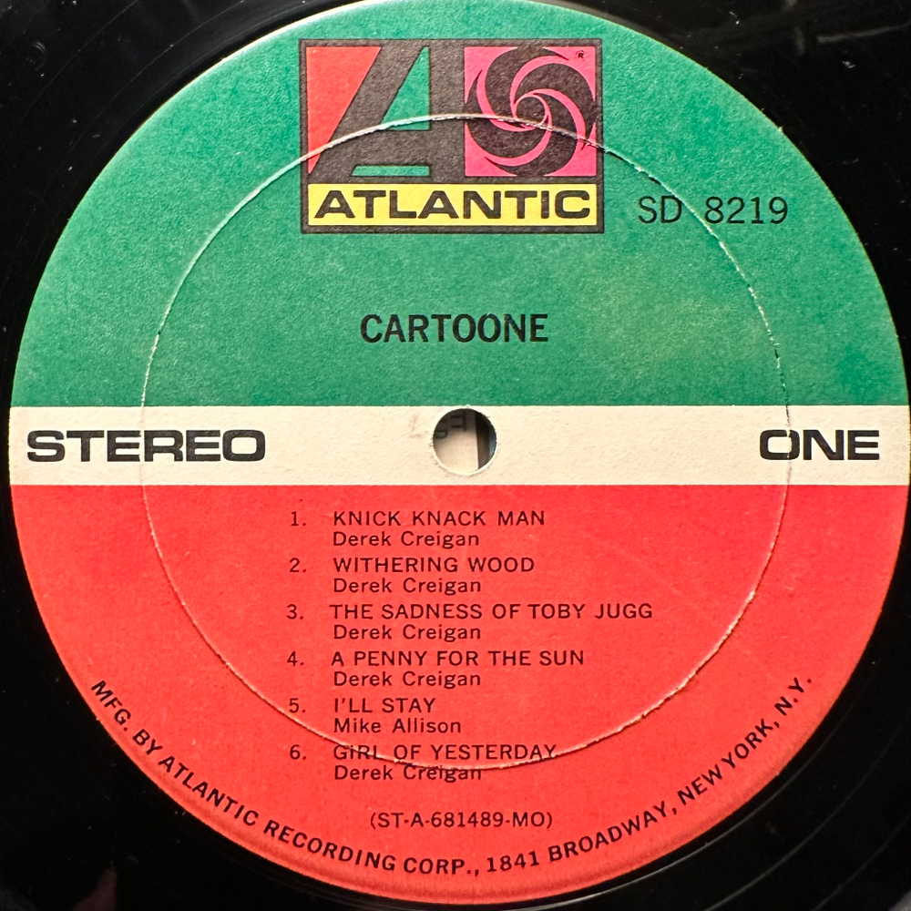 Cartoone - Cartoone (США 1969г.)