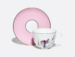 Чашка с блюдцем L’Art des Fleurs (Искусство цветов) в подарочной упаковке, форма Весенняя 2, рисунок Роузи, арт 81.33402.00.1