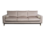 Диван Garda Decor Мадрид Память (Madrid Memory) с кантом трехм. без мех.,велюр бежевый Colt021+Colt030