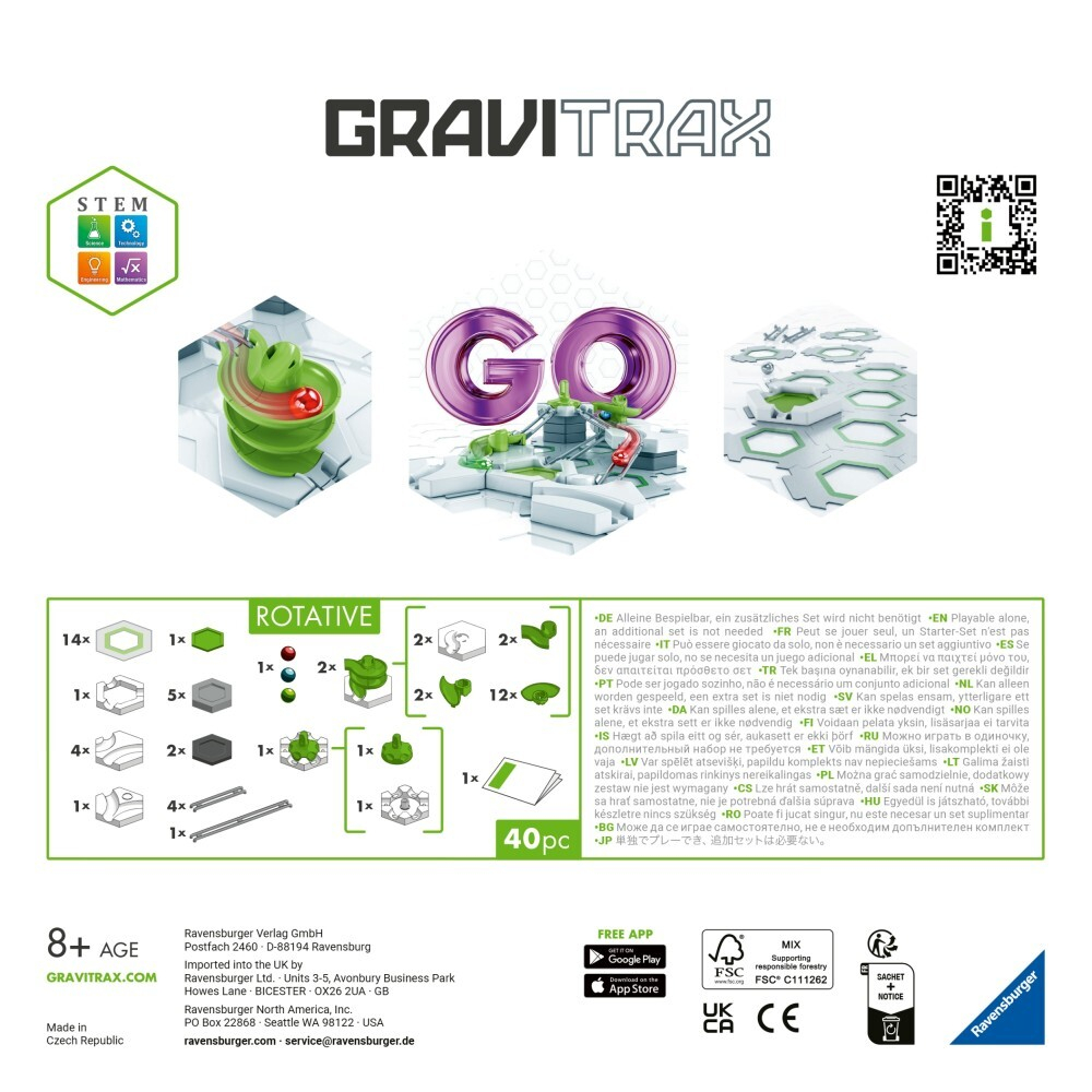 Ravensburger - GraviTrax GO Rotative 237036
