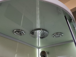 Душевая кабина Esbano (Эсбано) ES-L115CR R, с низким поддоном, с электрикой и LED освещением, 115х85х210