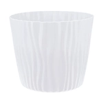 Кашпо ВОЛНА D250мм 8л с вкладышем Белый (комплект 12 шт)