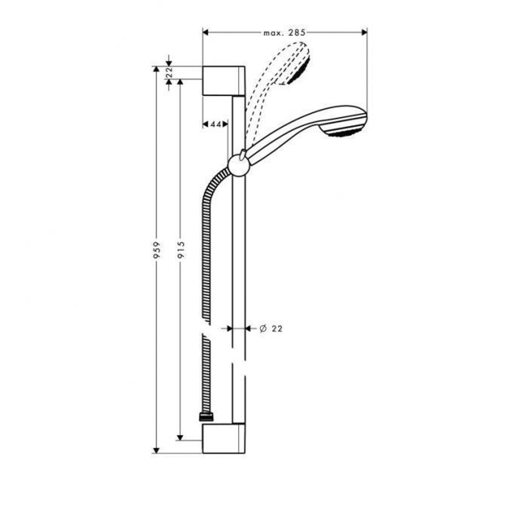 Душевой набор Hansgrohe Crometta 85 1jet 27729000