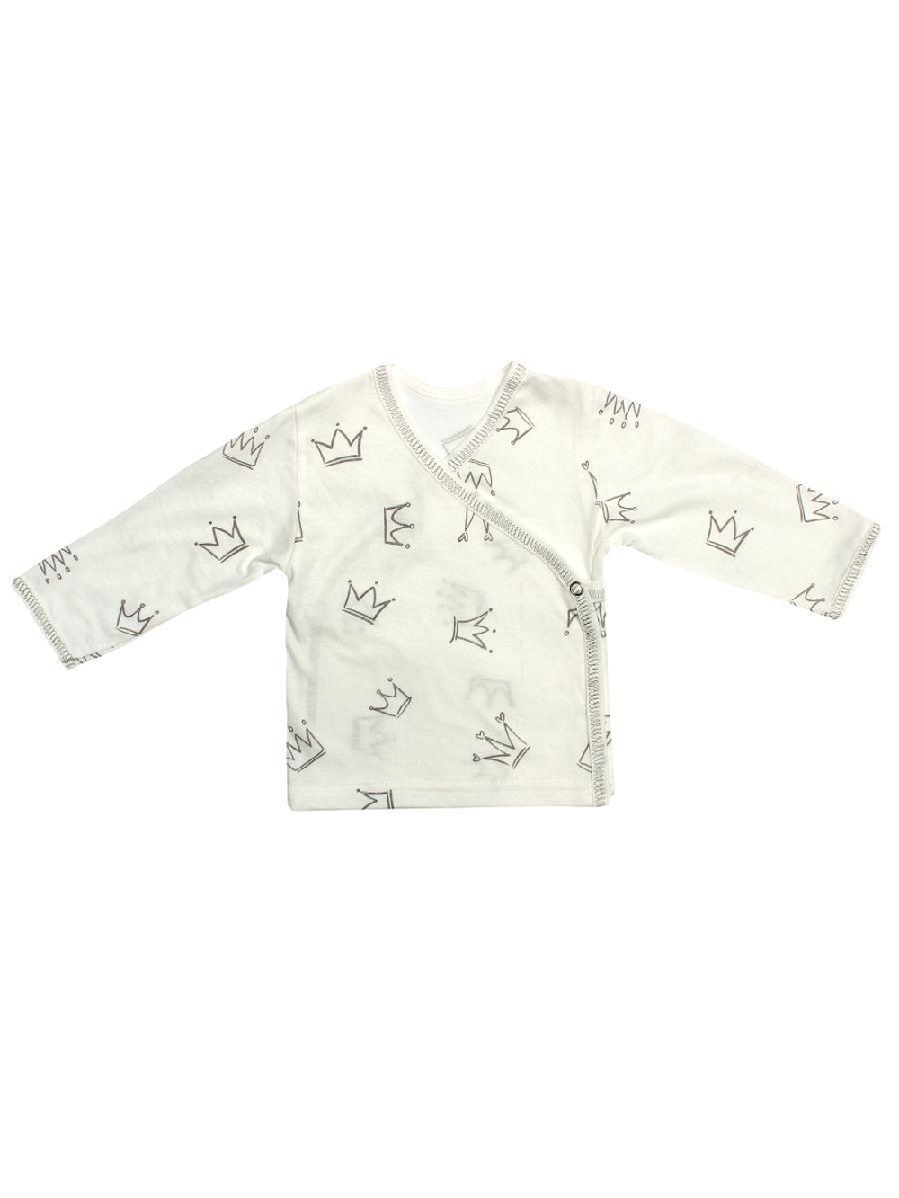 Набор распашонок 2шт. Звездочки, короны, р. 68, молочный / бежевый (Bloom Baby)