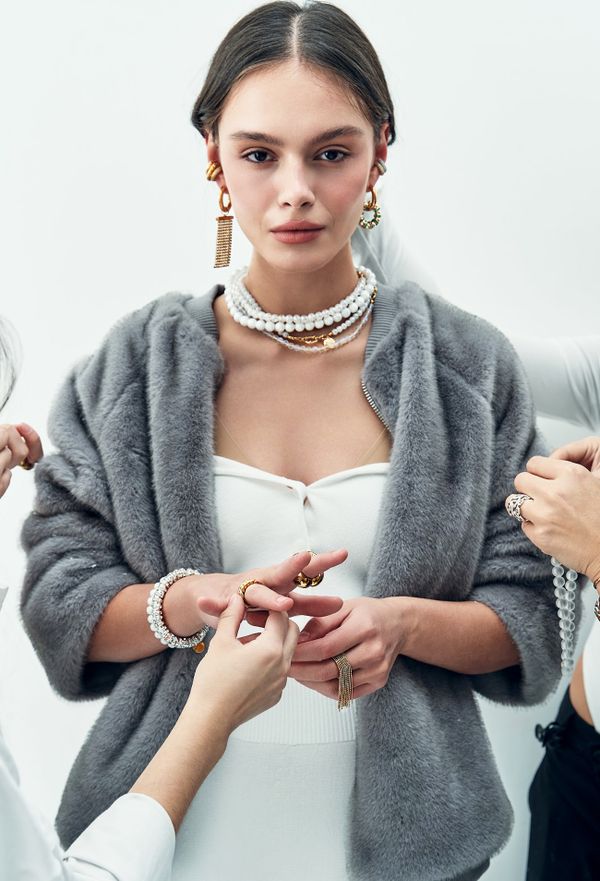 Колье Pearly ceramic