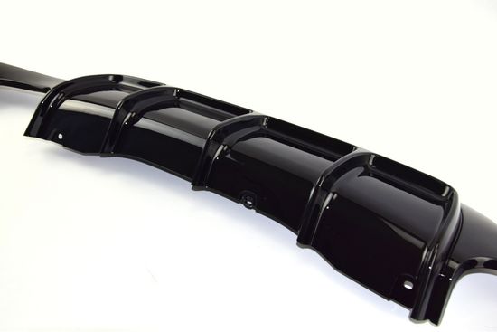 Диффузор заднего бампера глянцево - черный V.3 для BMW 4 F32 F33 F36 2013-2020 Coupe Cabrio Gran Coupe