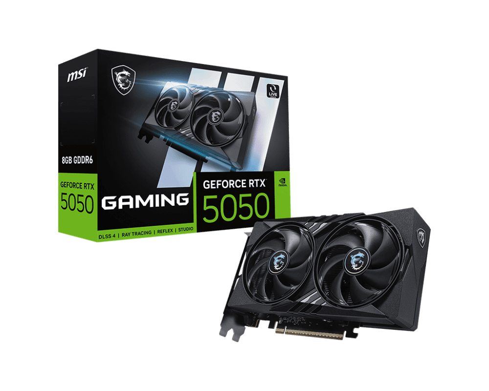 Видеокарта MSI GeForce RTX 5050 8G GAMING, 8G GDDR6 128bit 1xHDMI 3xDP G5050-8G