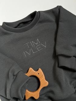 Свитшот oversized графит