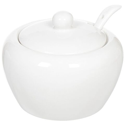 Сахарница 425 мл, керам, с ложкой, Daniks, Классика, Y4-2750