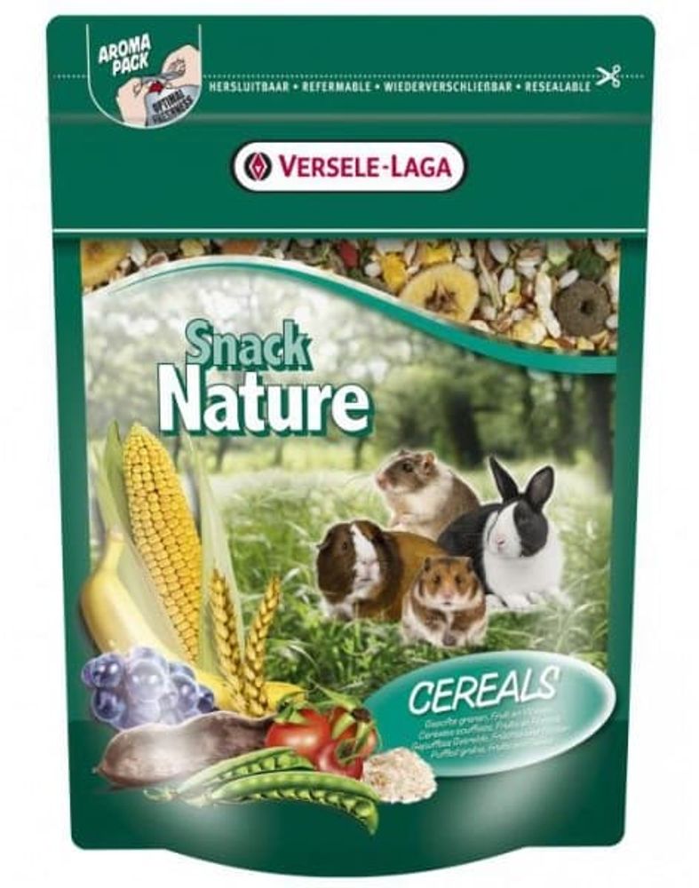 *VERSELE-LAGA Snack Nature - Cereals корм дополнительный со злаками для грызунов 500 г  (Уценка)