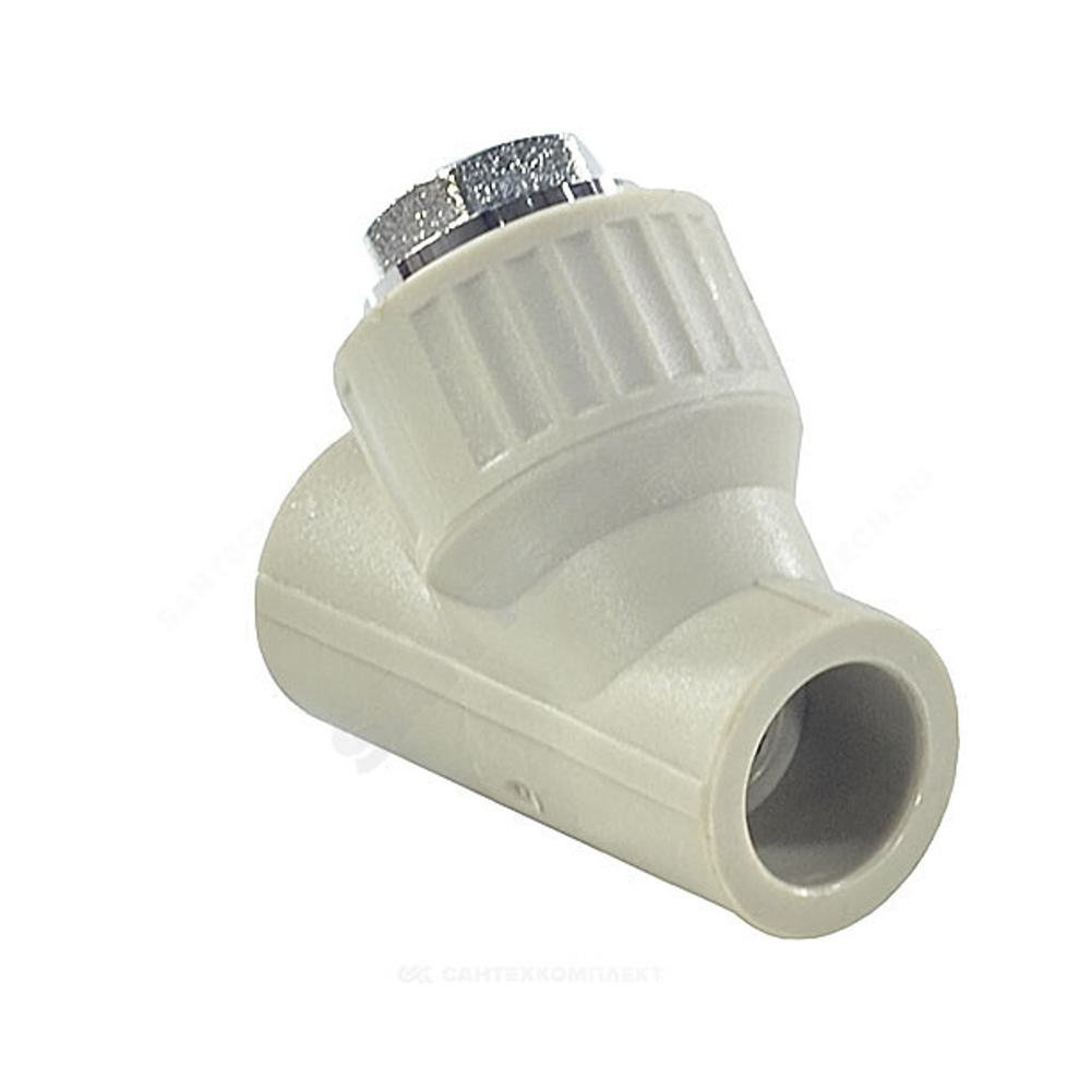 Фильтр PP-R сетчатый серый Дн 25х45гр внутренняя пайка VALFEX 10141025Г