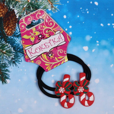 Резинки для волос детские 2шт. «Новогодние чудеса - Конфетки», d-3,5см