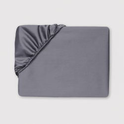 Постельное белье 2 спальное евро Сlaire&Caroll George темно-серое с белым кантом